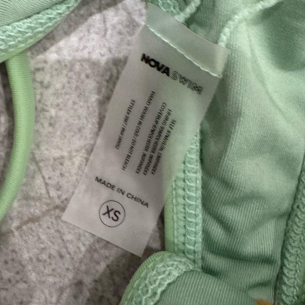 Fashion Nova Mint Green Crochet Cover Swim Set - Picture 6 of 6